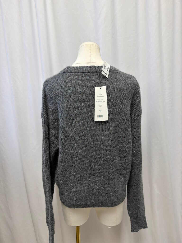 Veronica Beard Grey Metallic Crew Sweater NWT