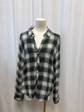 Cloth & Stone Green Plaid Button Down