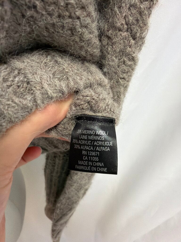 Skull Cashmere Cable Knit Quarter Zip NWT