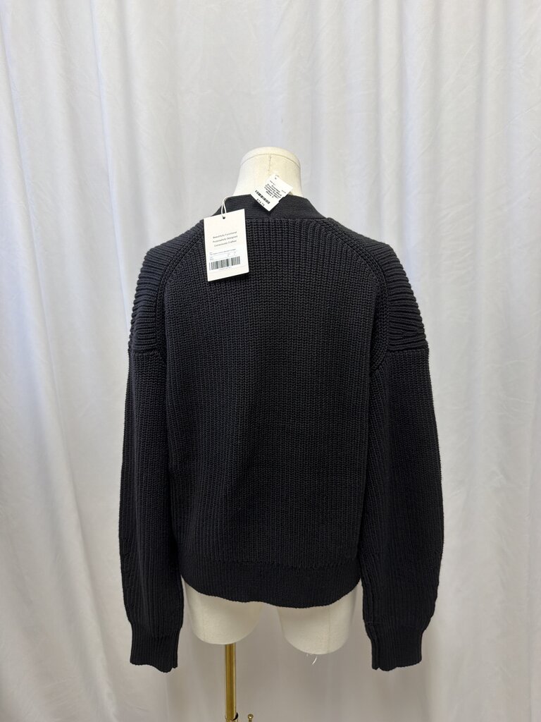 Everlane Black Cotton Relaxed Cardigan NWT