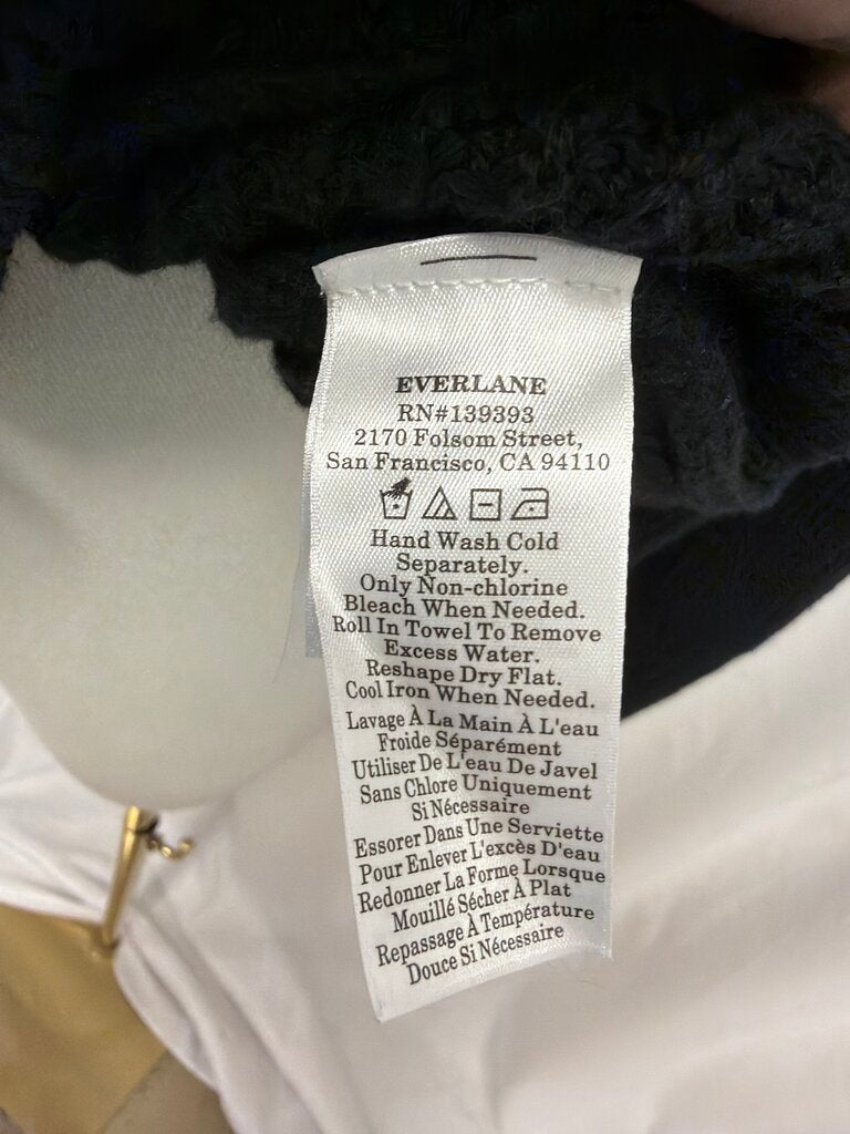 Everlane Black Cotton Relaxed Cardigan NWT