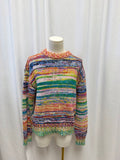 Oscar de la Renta Multi Striped Sweater