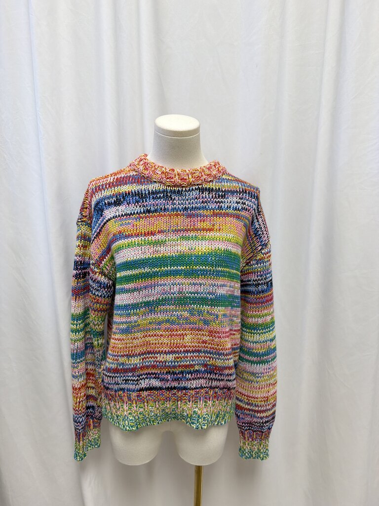 Oscar de la Renta Multi Striped Sweater