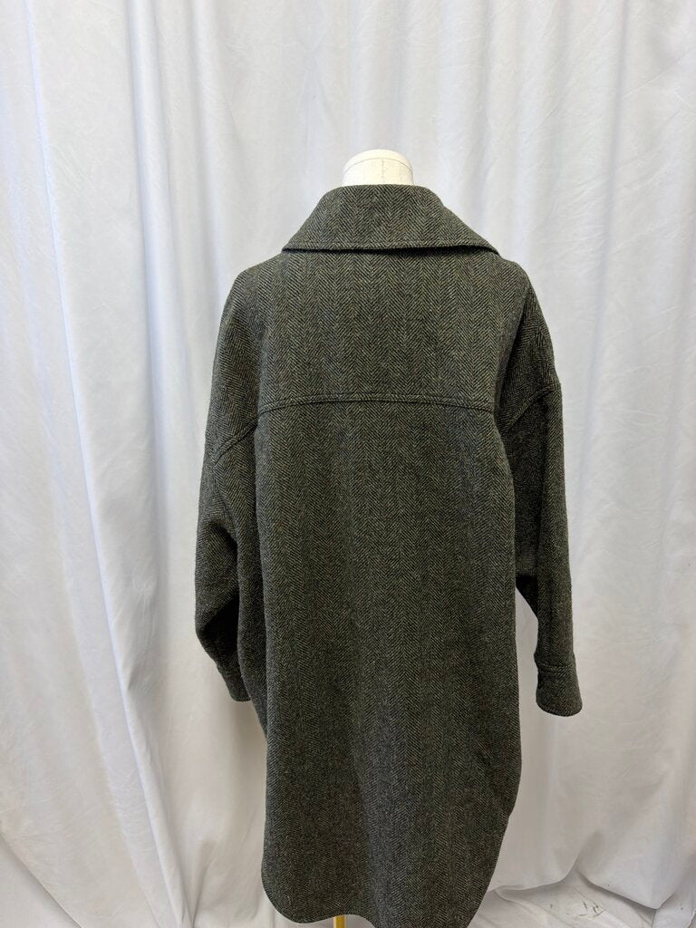 Isabel Marant Etoile Virgin Wool Herringbone Coat