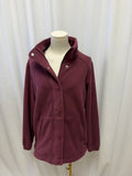 Beyond Yoga Maroon Fleece Explorer Jacket NWT