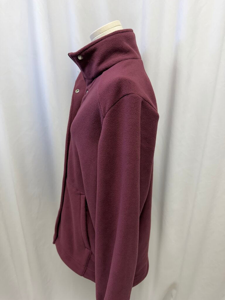 Beyond Yoga Maroon Fleece Explorer Jacket NWT