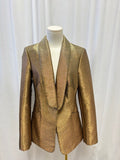Ramy Brook Gold Metallic Blazer