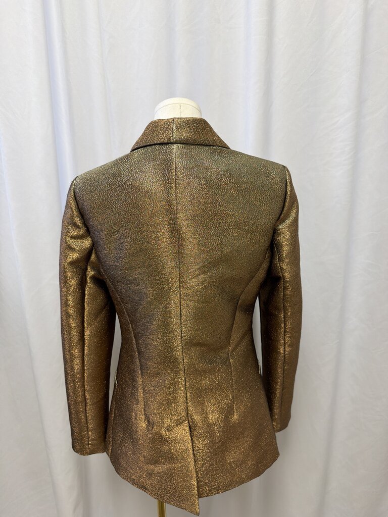 Ramy Brook Gold Metallic Blazer