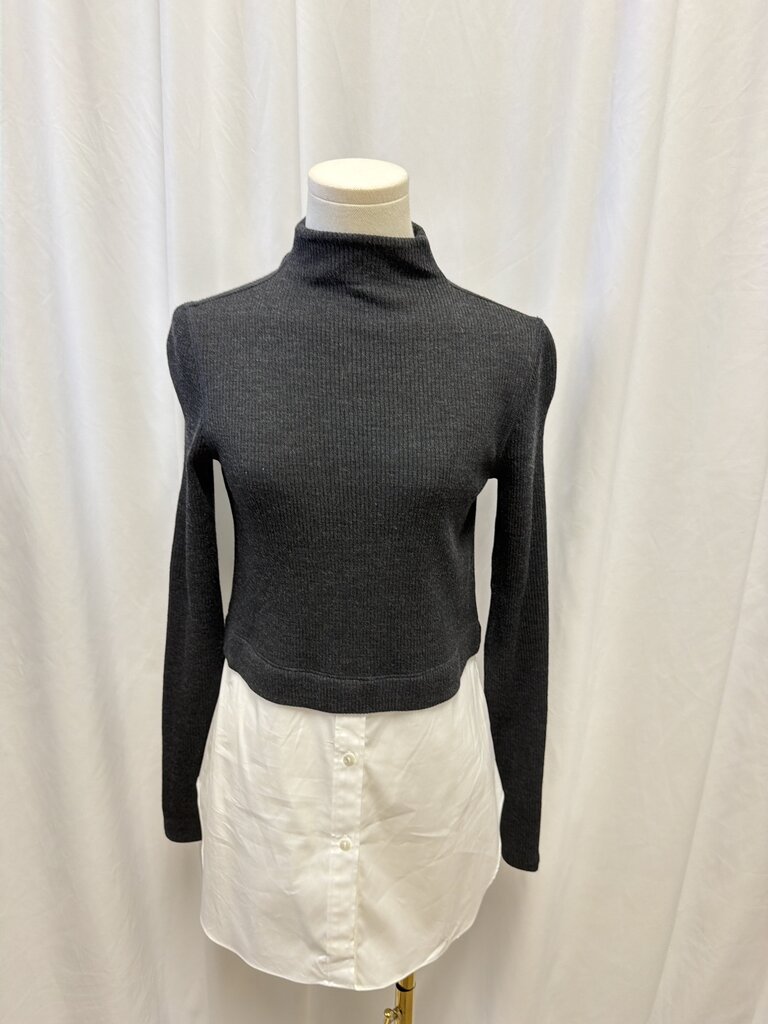 Theory Ribbed Knit Combo Tunic