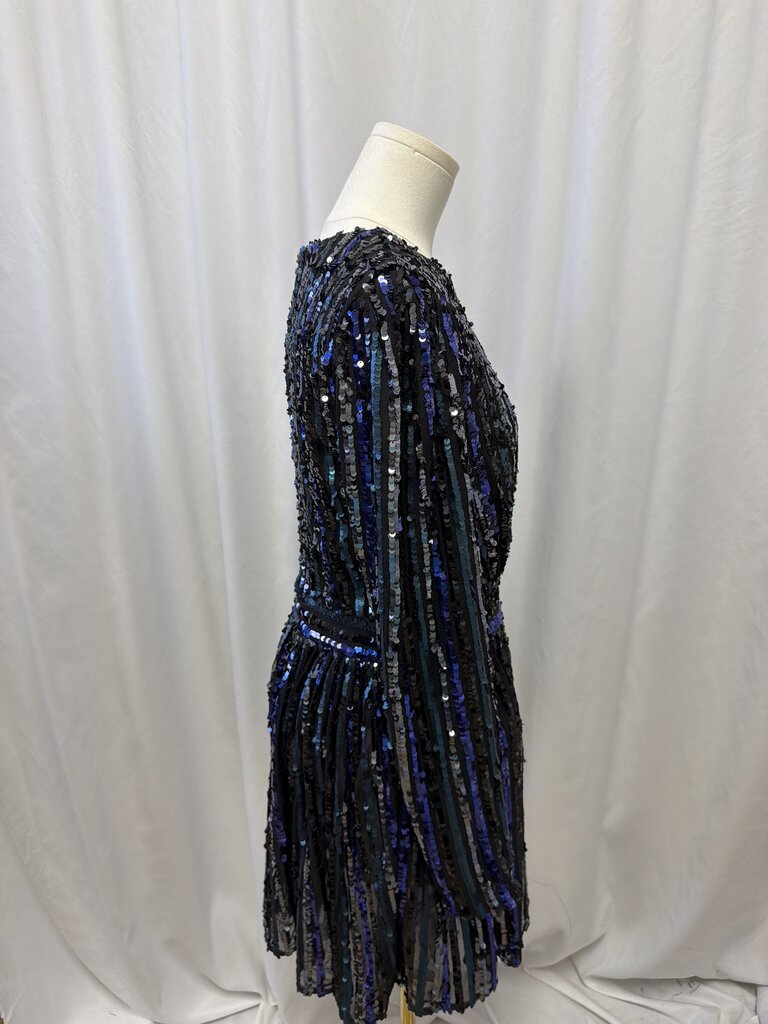 Dress the Population Sequin Long Sleeve Dress NWT