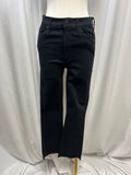 Mother Straight Leg Distressed Hem Jean