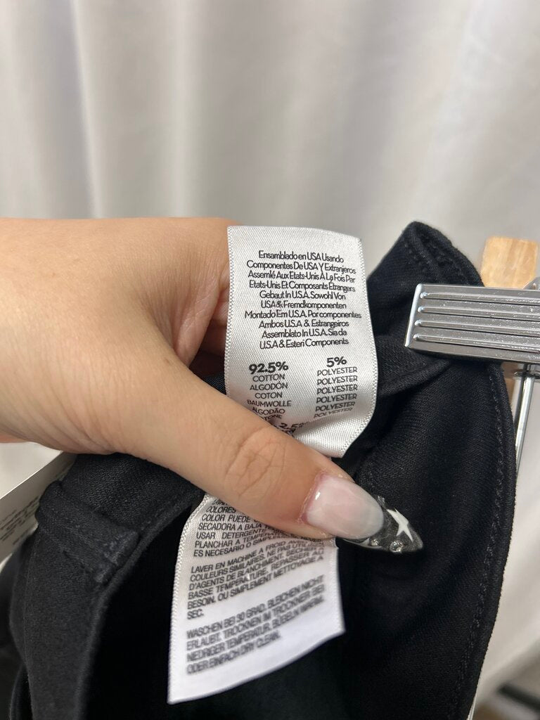Mother Straight Leg Distressed Hem Jean