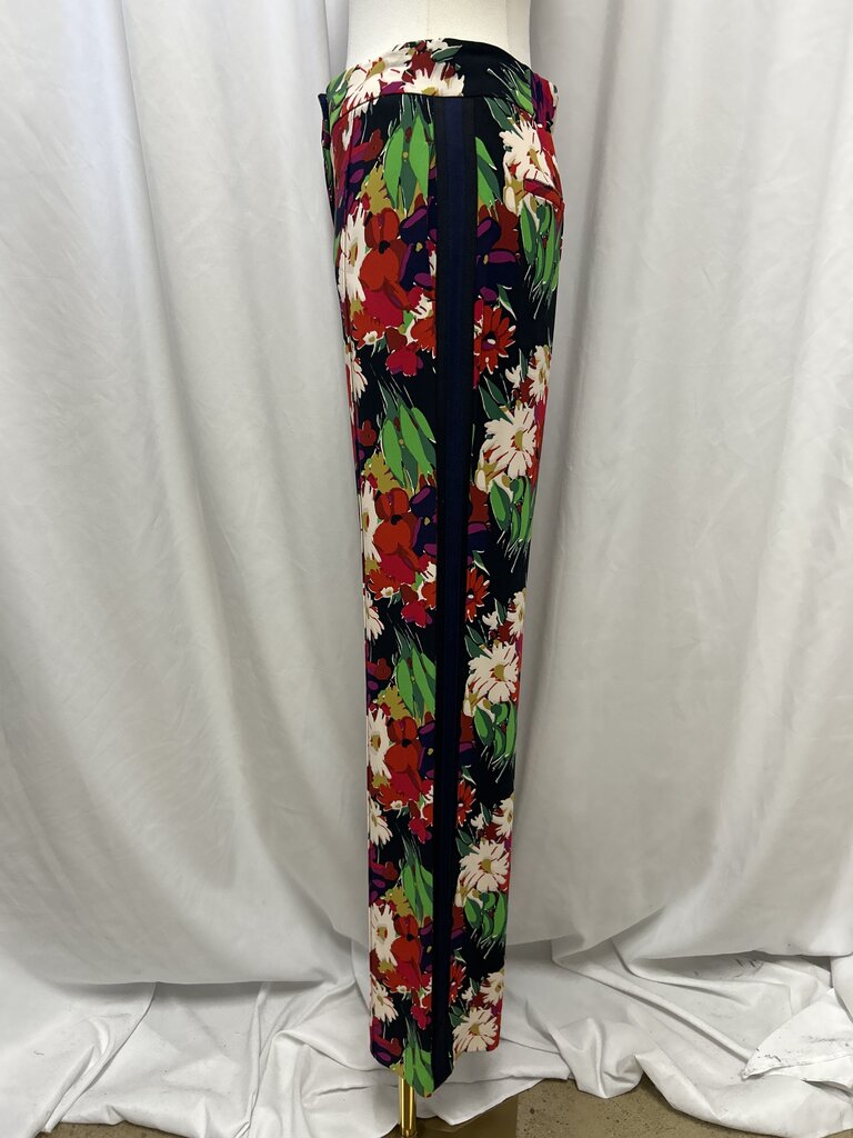 Veronica Beard Floral Wide Leg Trouser