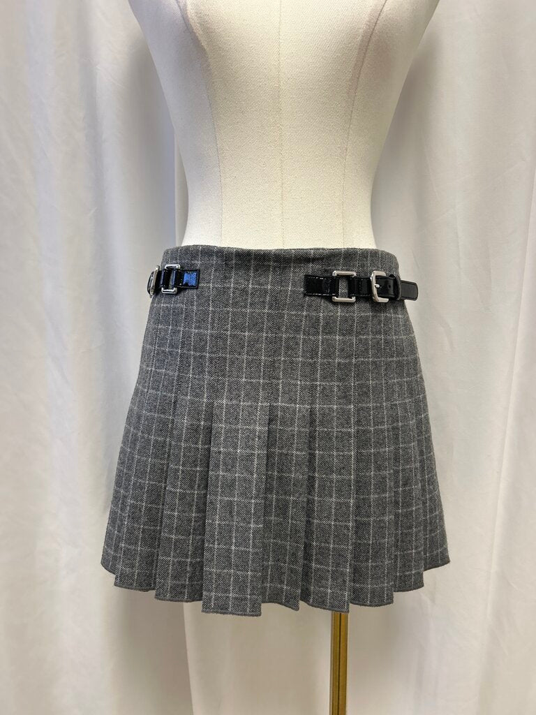 Maje Wool Blend Pleated Skort