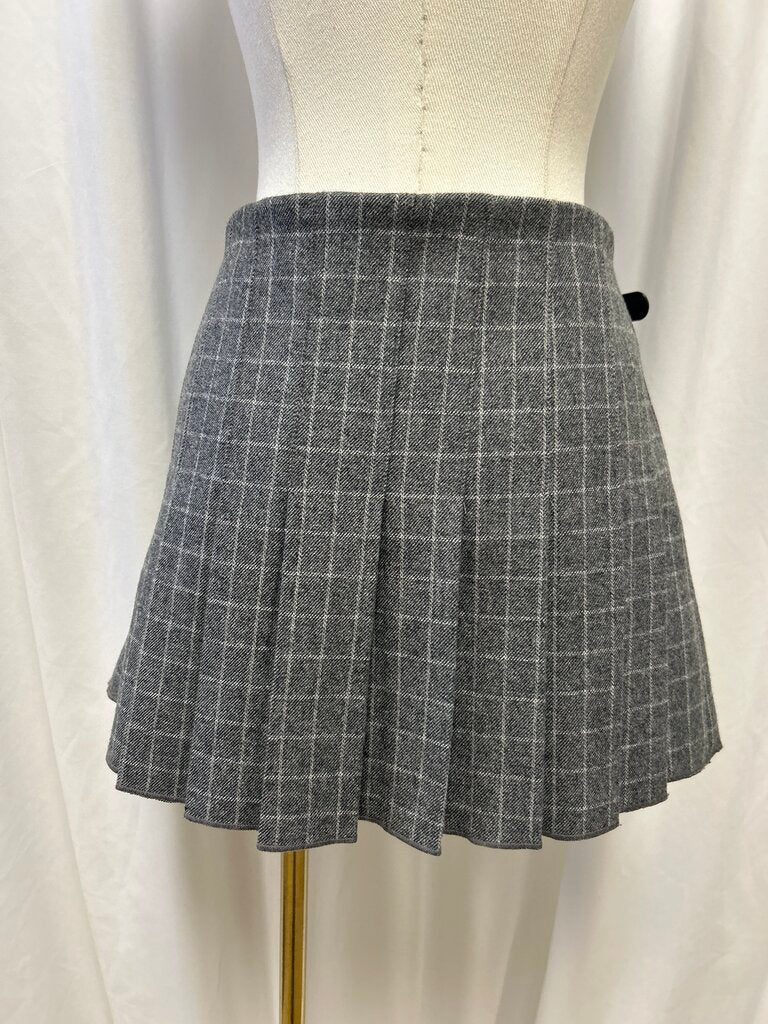 Maje Wool Blend Pleated Skort