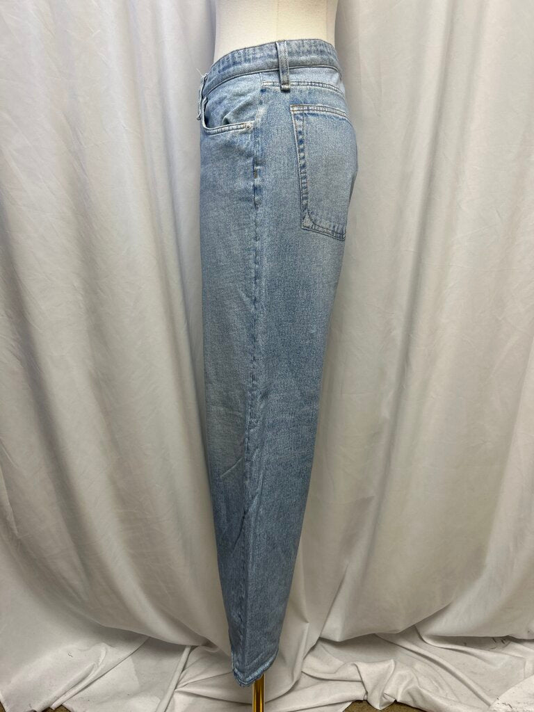 Rag & Bone Faux Denim Wide Leg Pant