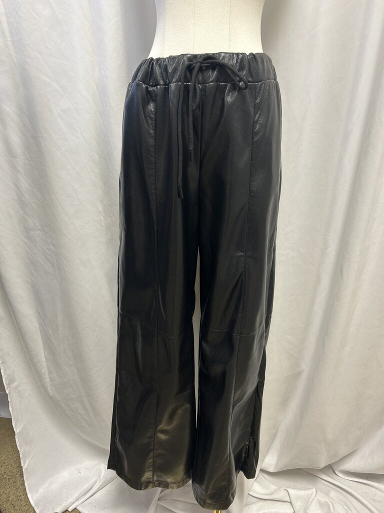 Evereve Faux Leather Pull On Pant NWT