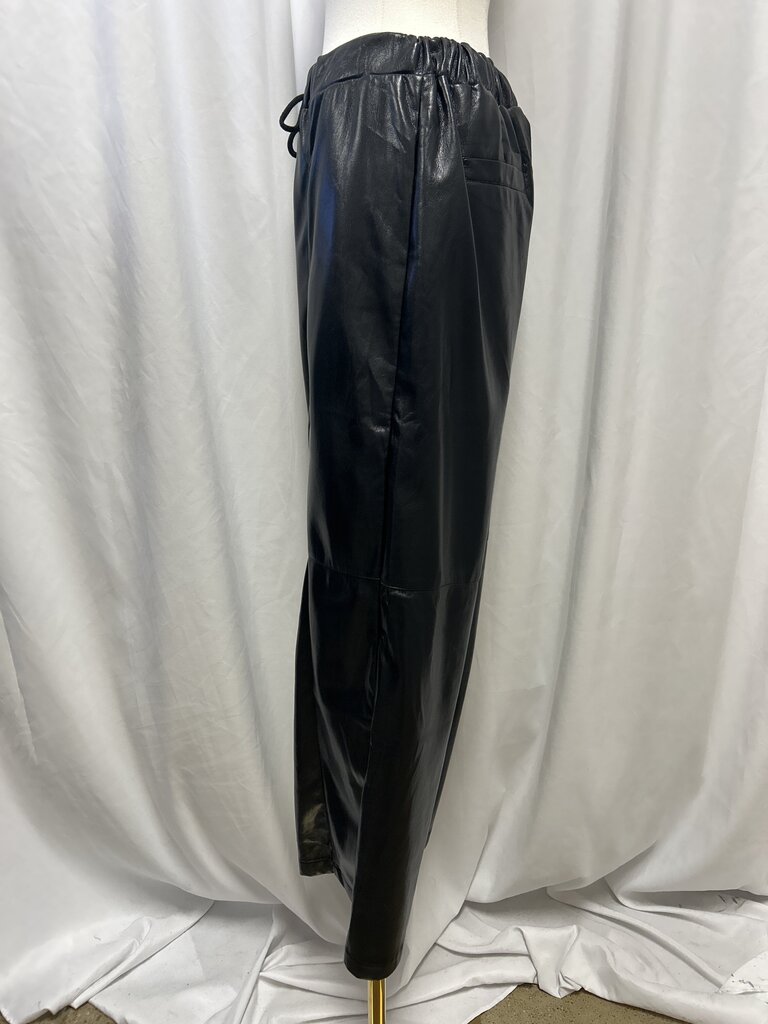 Evereve Faux Leather Pull On Pant NWT