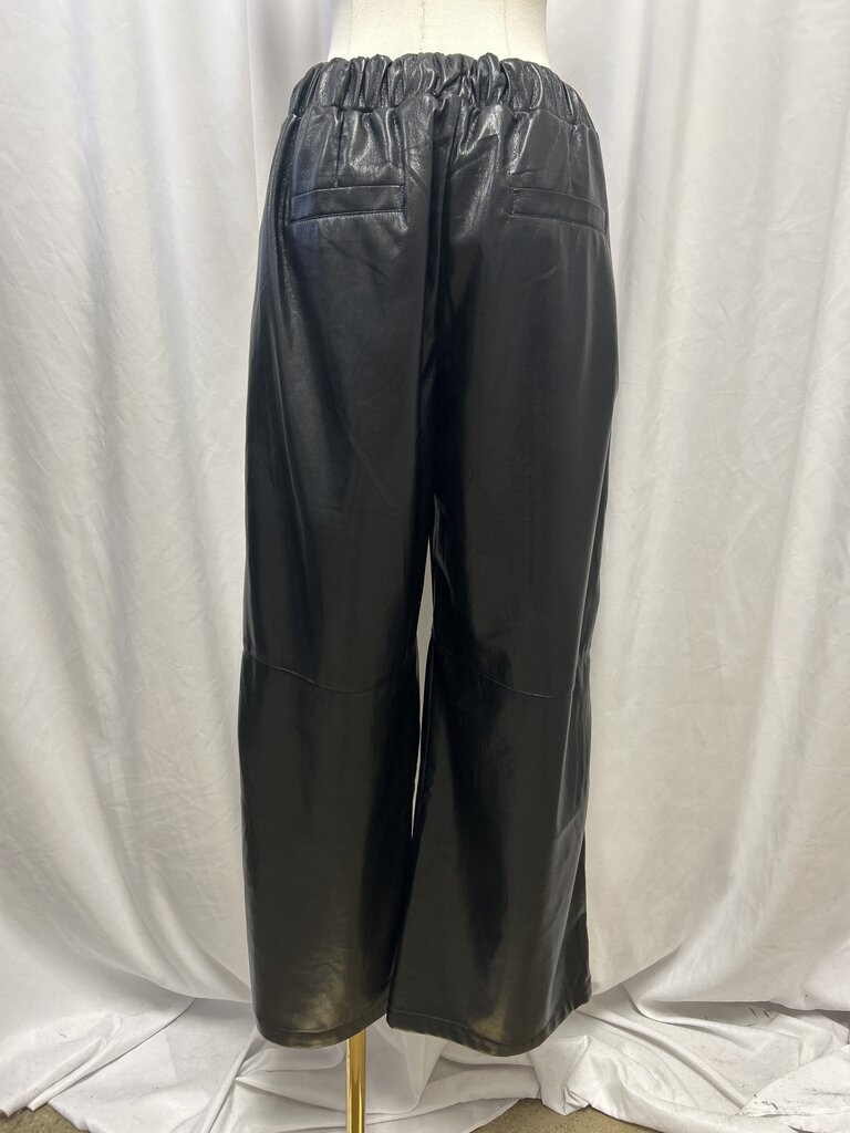 Evereve Faux Leather Pull On Pant NWT