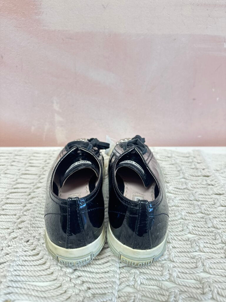Miu Miu Patent Cap Toe Sneaker