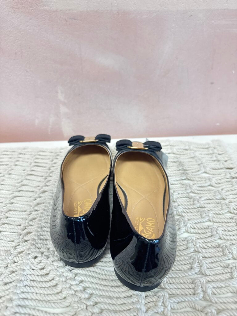 Ferragamo Patent Flat w/ Dustbag NWT