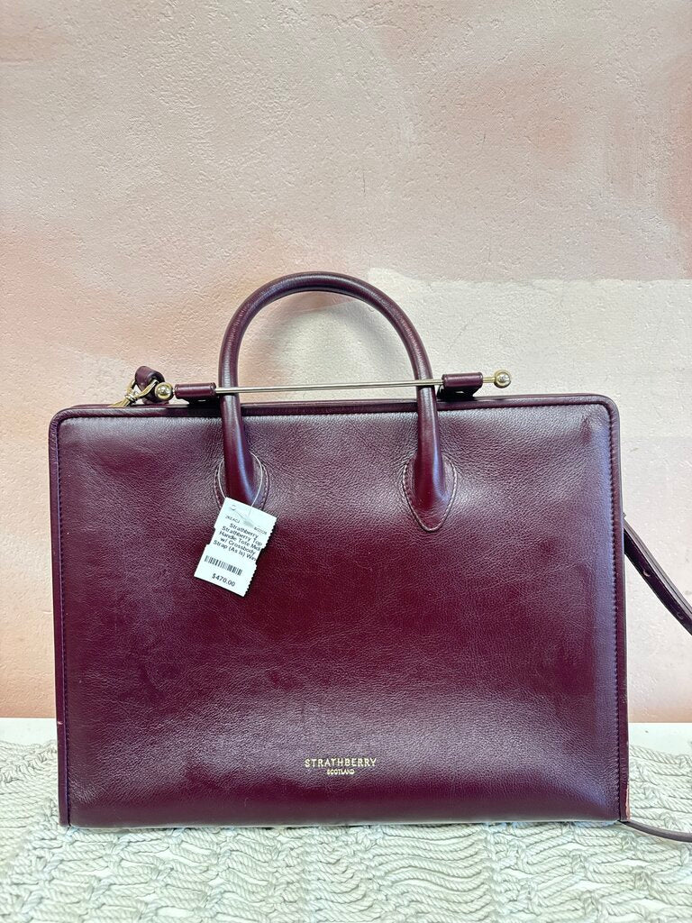 Strathberry Top Handle Tote Midi w/ Crossbody Strap (As Is)