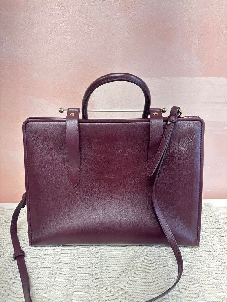 Strathberry Top Handle Tote Midi w/ Crossbody Strap (As Is)