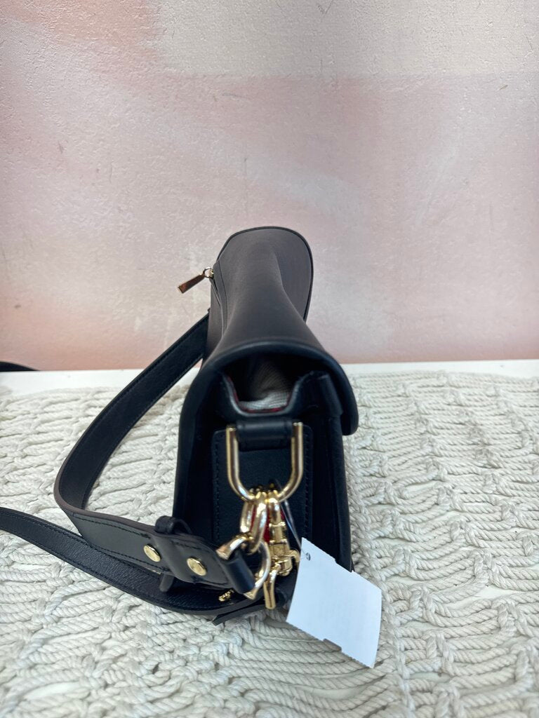 Longchamp Leather Perforated Crossbody w/ Dustbag