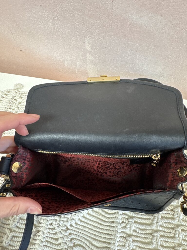 Longchamp Leather Perforated Crossbody w/ Dustbag