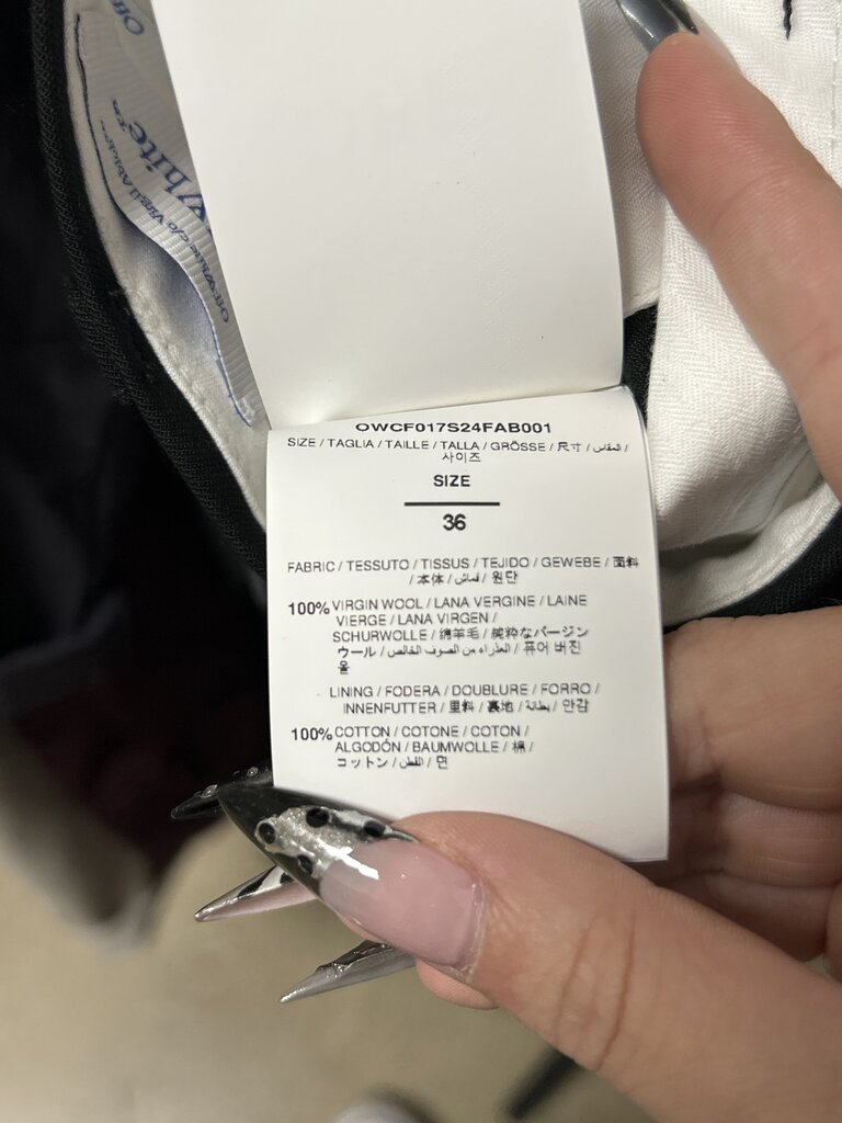 Off-White Wide Leg Cargo Pant w/ Belt