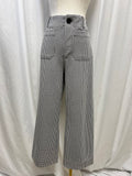 Maeve Black and White Houndstooth Pant