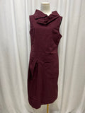 Porto Nylon Blend Asymmetrical Midi Dress