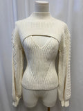 Simkhai Cutout Overlay Sweater