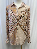 Free People Floral Button Up