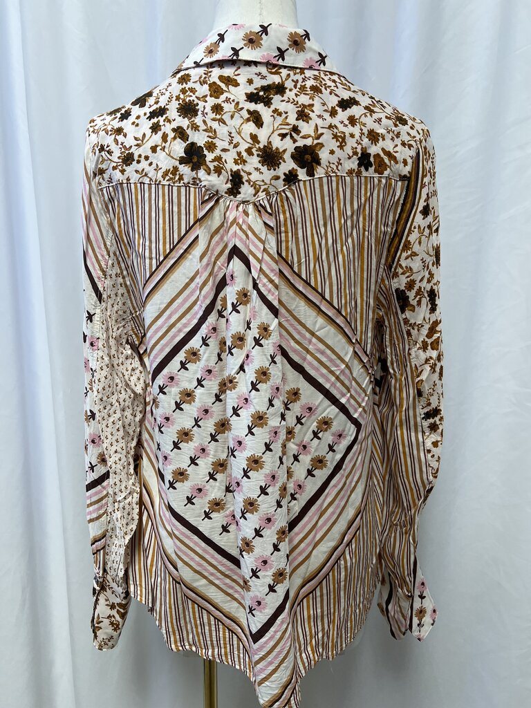 Free People Floral Button Up
