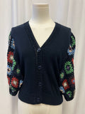 Cotton by Autumn Cashmere Crochet Sleeve Cardigan