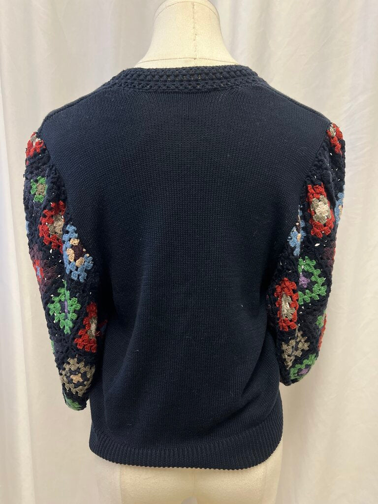 Cotton by Autumn Cashmere Crochet Sleeve Cardigan
