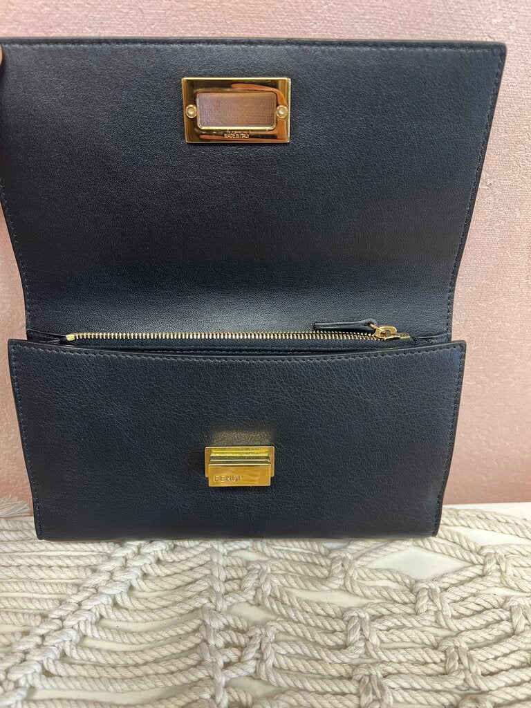 Fendi Twist Closure Continental Wallet w/ Box and Dustbag