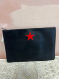 Givenchy Black Red Star Jumbo Clutch