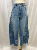 Pilcro Bleached Heart Print Jean
