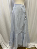Sandro Pinstriped Embellished Maxi Skirt