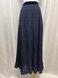 Soiree Plaid Pleated Maxi Skirt NWT