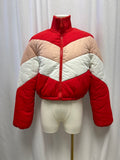 Tularosa Tricolor Cropped Puffer Jacket