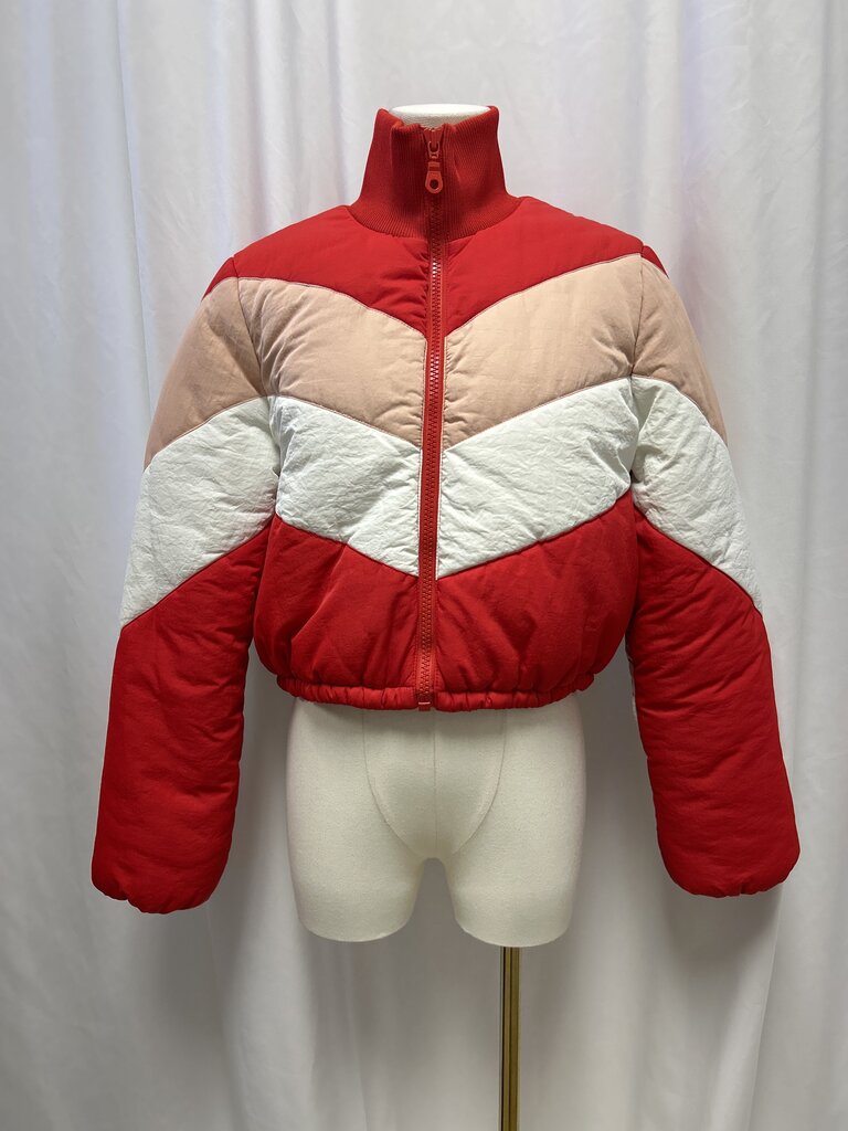 Tularosa Tricolor Cropped Puffer Jacket
