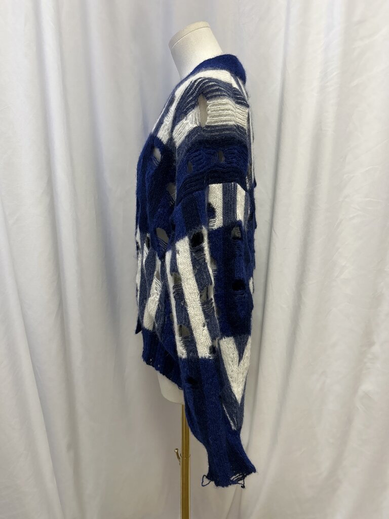 Off-White Distressed Alpaca Blend Cardigan (Virgil Abloh)