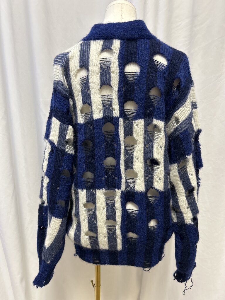 Off-White Distressed Alpaca Blend Cardigan (Virgil Abloh)