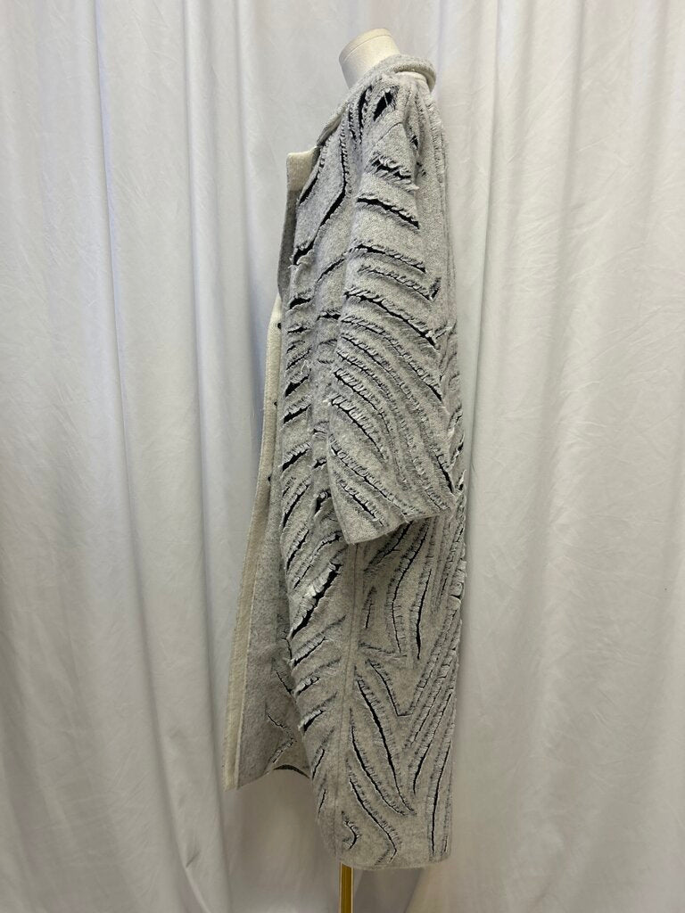 Phillip Lim Wool/Alpaca Blend Distressed Duster