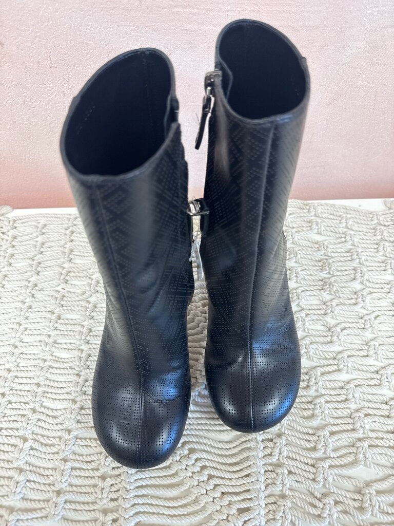 Givenchy G Cube Monogram Perforated Leather Boot w/Box and Dustbag