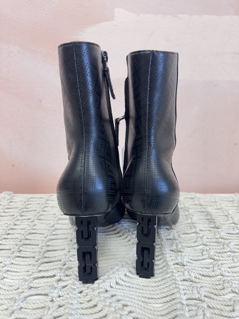 Givenchy G Cube Monogram Perforated Leather Boot w/Box and Dustbag