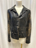 Chanel Vintage 2003 Brown Faux Leather Jacket